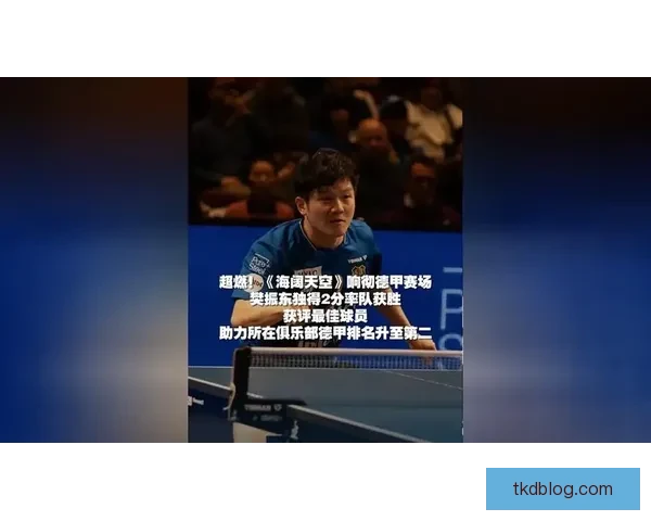 樊振东率队问鼎德甲全场欢呼喝彩